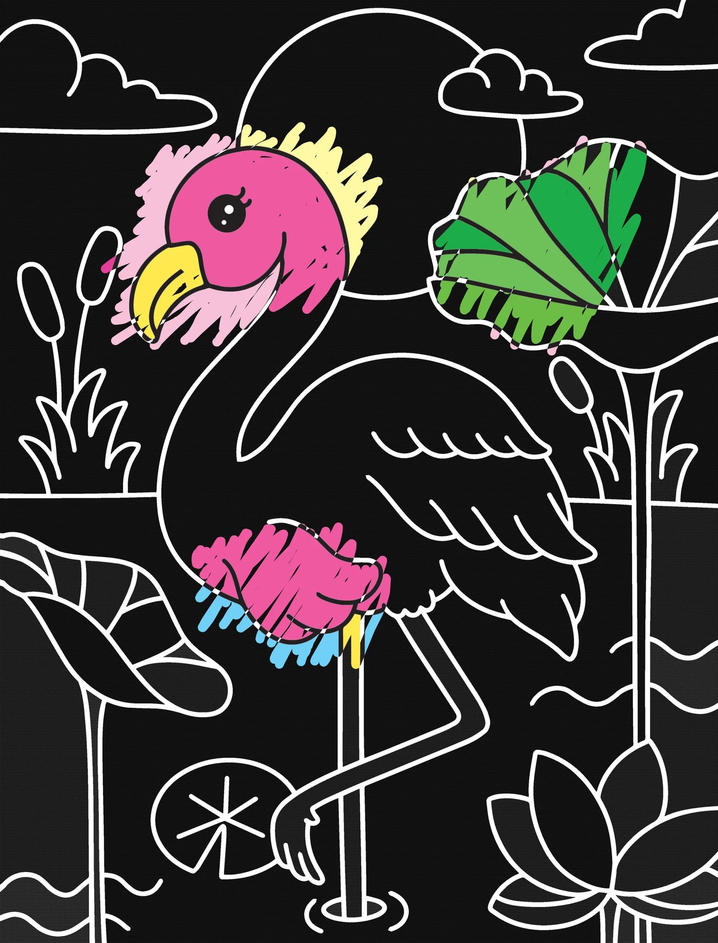 BOOKS : Pretty Pink Colour & Scratch Book