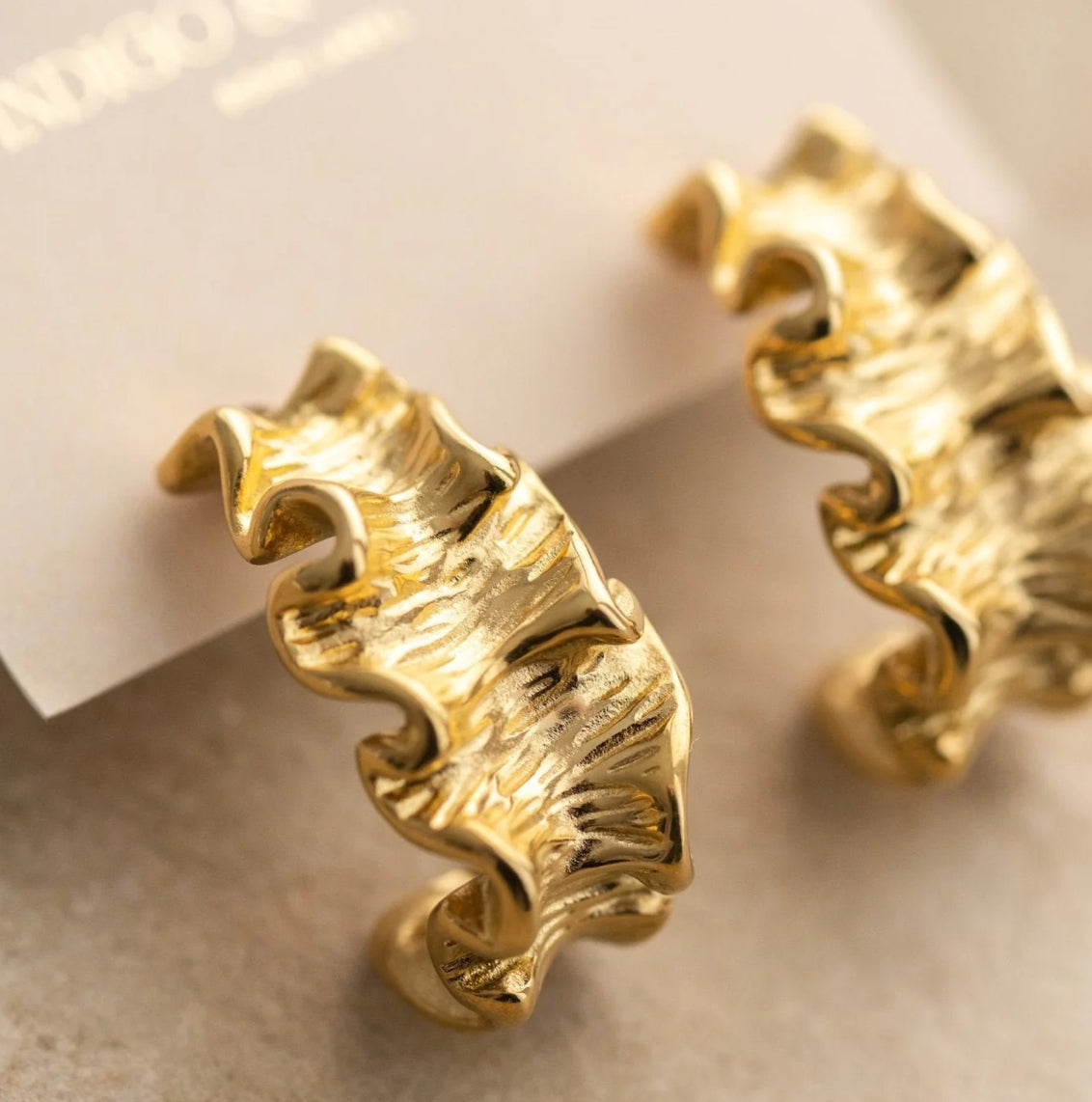 INDIGO & WOLFE : Soleil Gold Earrings