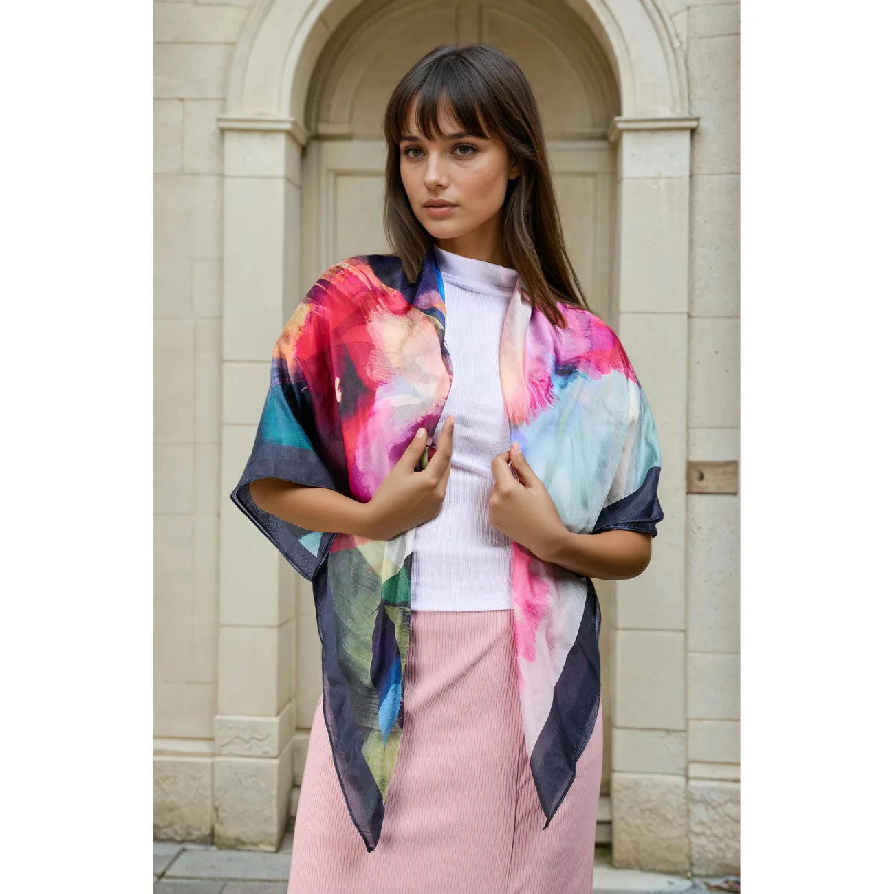 THE SCARF COMPANY : Briony Silk Scarf - Scarf