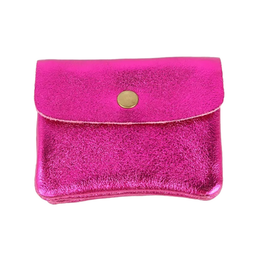 MAISON FANLI : Metallic Fuchsia (Pink) - Coin Purse