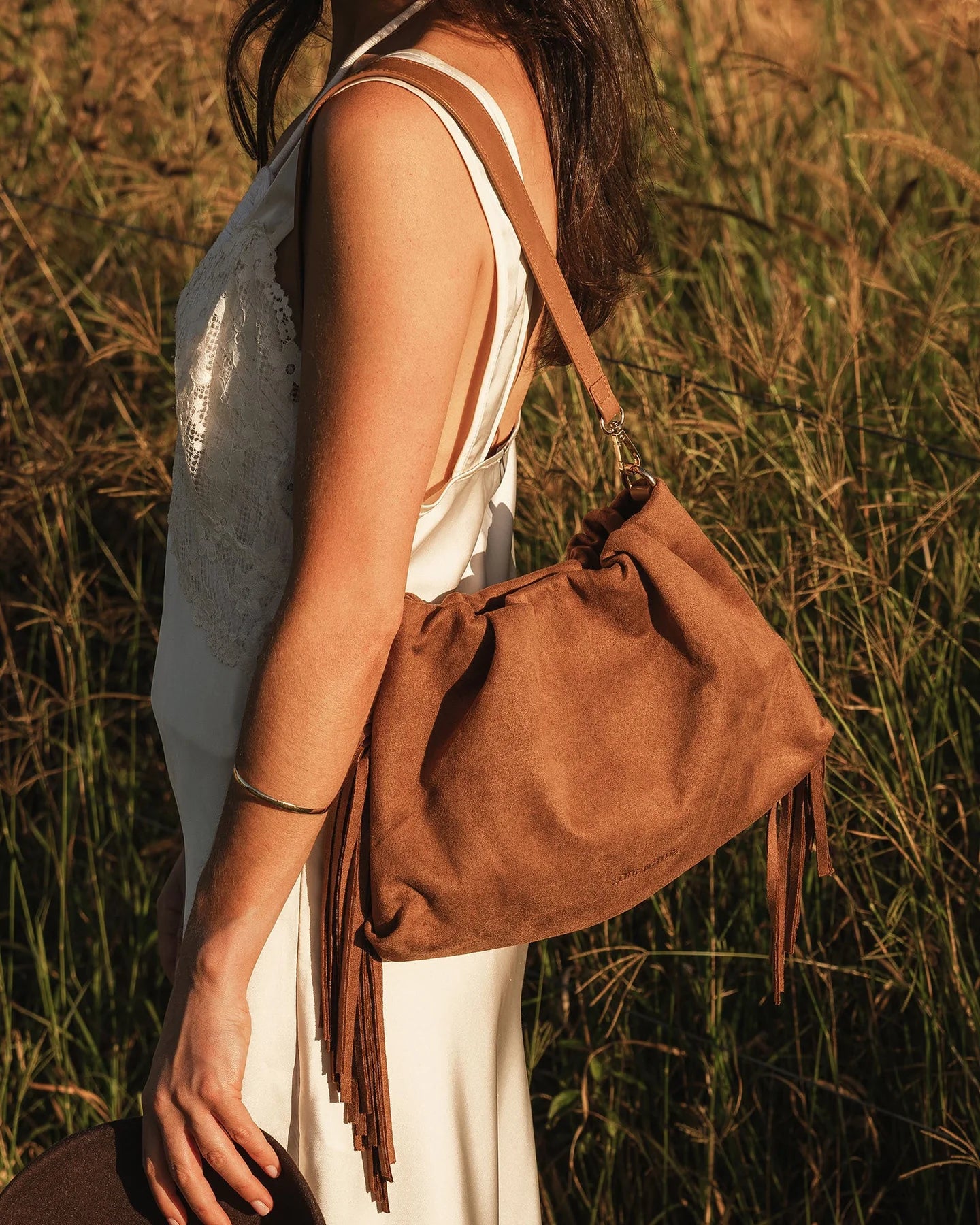 LOUENHIDE - Reese Shoulder Bag - Tan