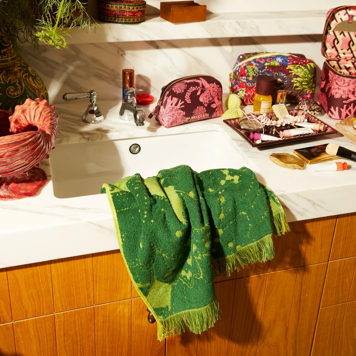 SAGE + CLARE - Lucia Hand Towel - Kelp