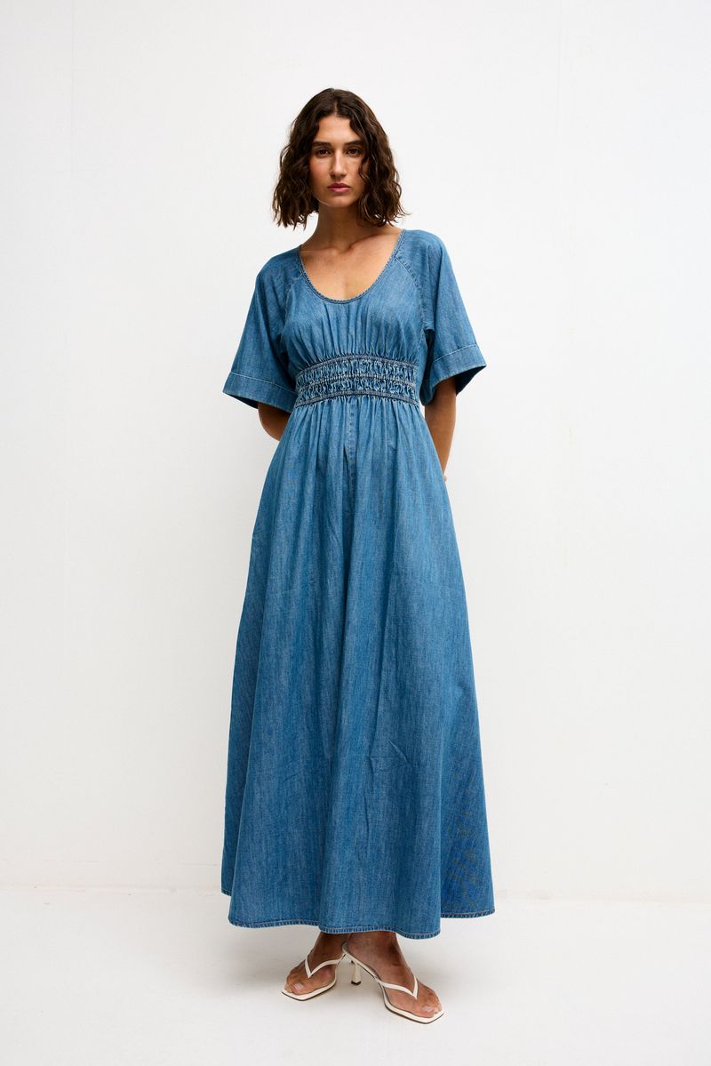 KINNEY : Poet Dress - Denim