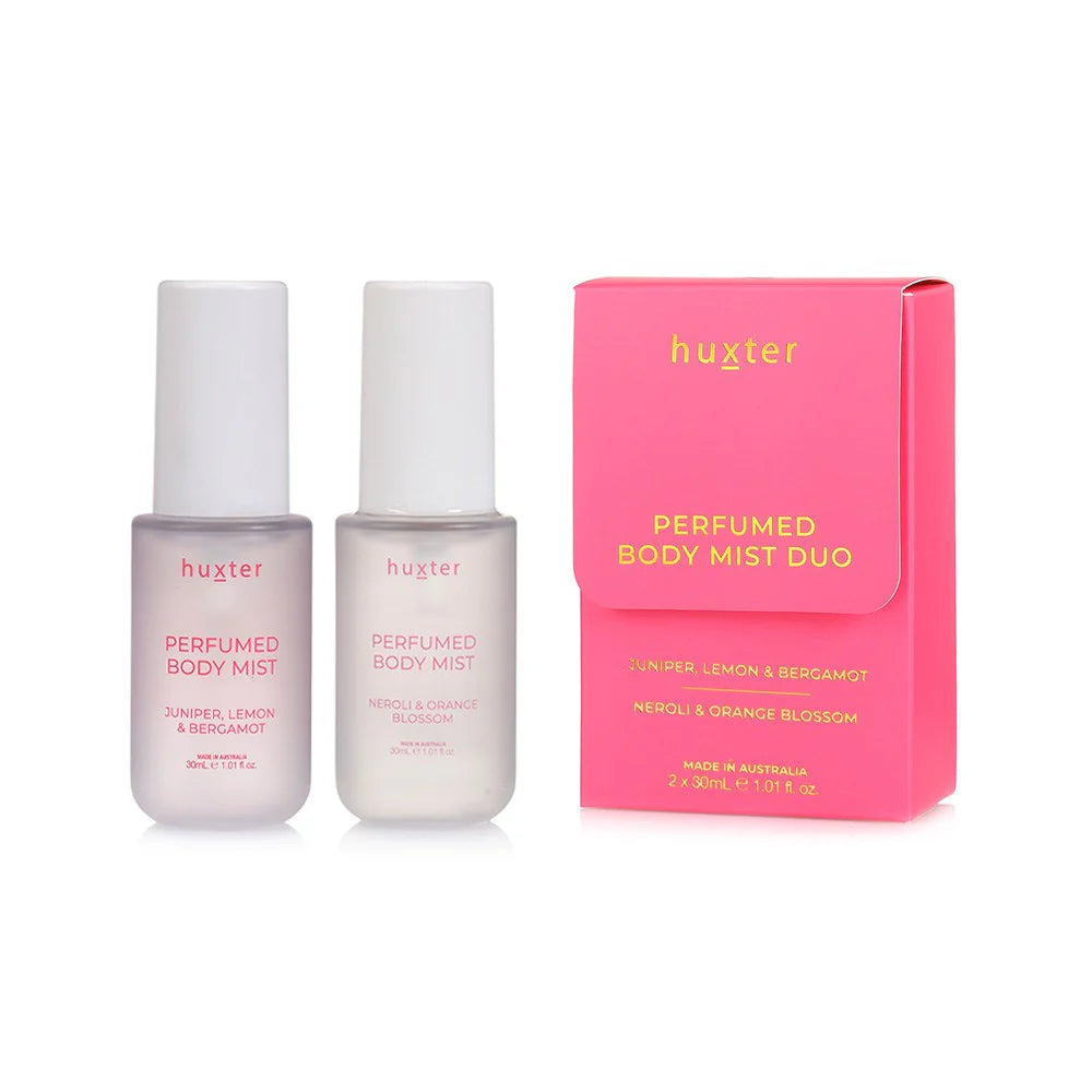 HUXTER : Perfumed Body Mist Duo - Juniper, Lemon & Bergamot + Neroli & Orange Blossom