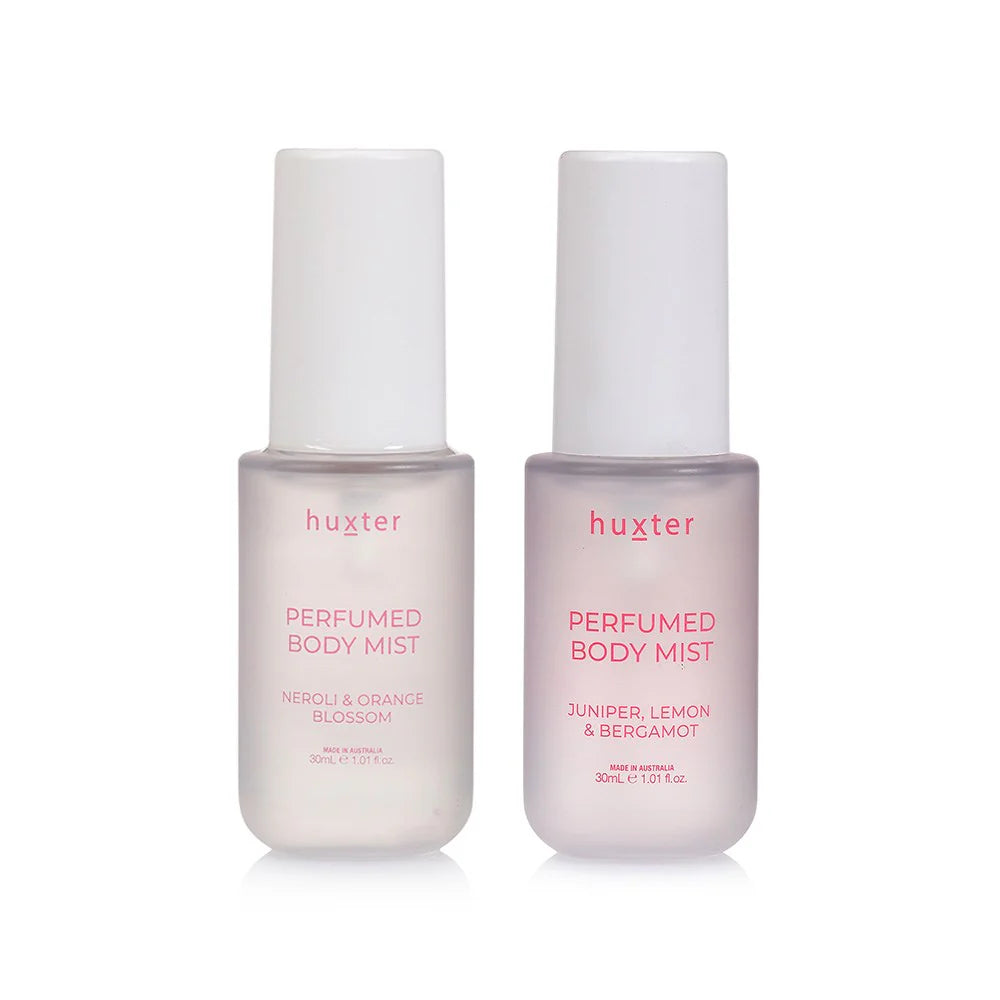 HUXTER : Perfumed Body Mist Duo - Juniper, Lemon & Bergamot + Neroli & Orange Blossom