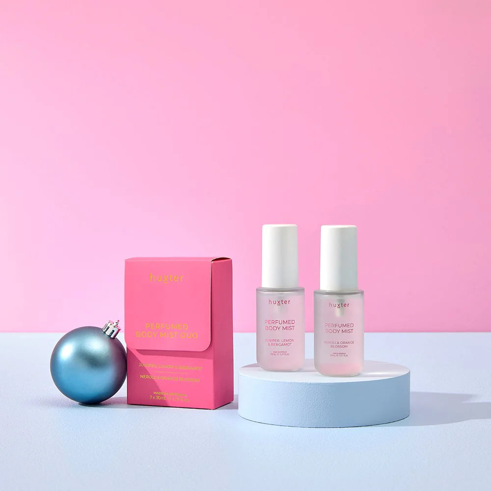 HUXTER : Perfumed Body Mist Duo - Juniper, Lemon & Bergamot + Neroli & Orange Blossom
