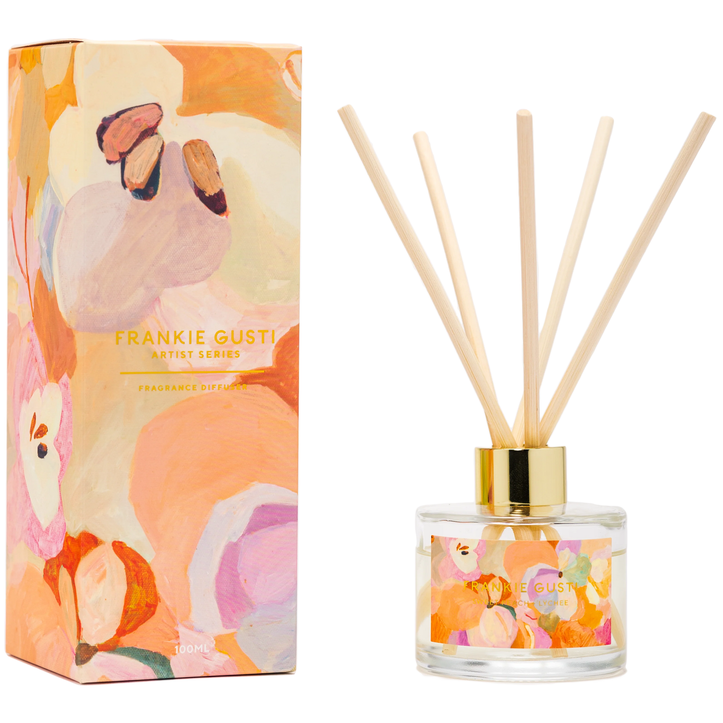 FRANKIE GUSTI : Fragrance Diffuser - Sweet Peach + Lychee