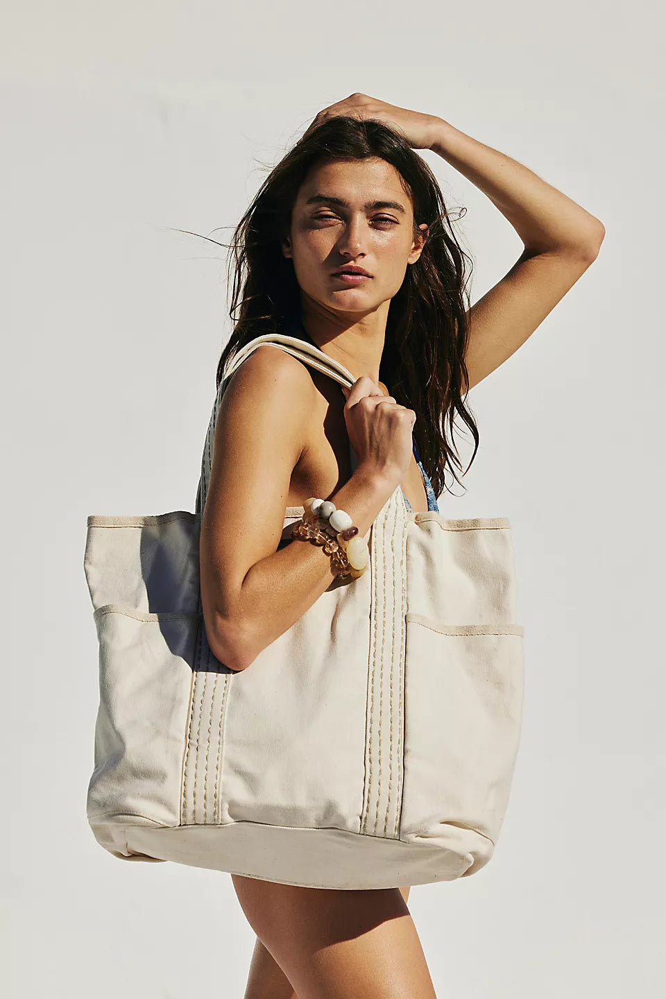 FREE PEOPLE : Canvas Tote - Caravan