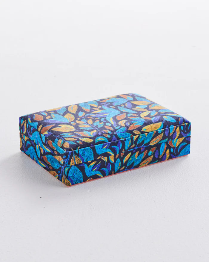 KIP & CO : Velvet Jewellery Box - Fallen Leaves
