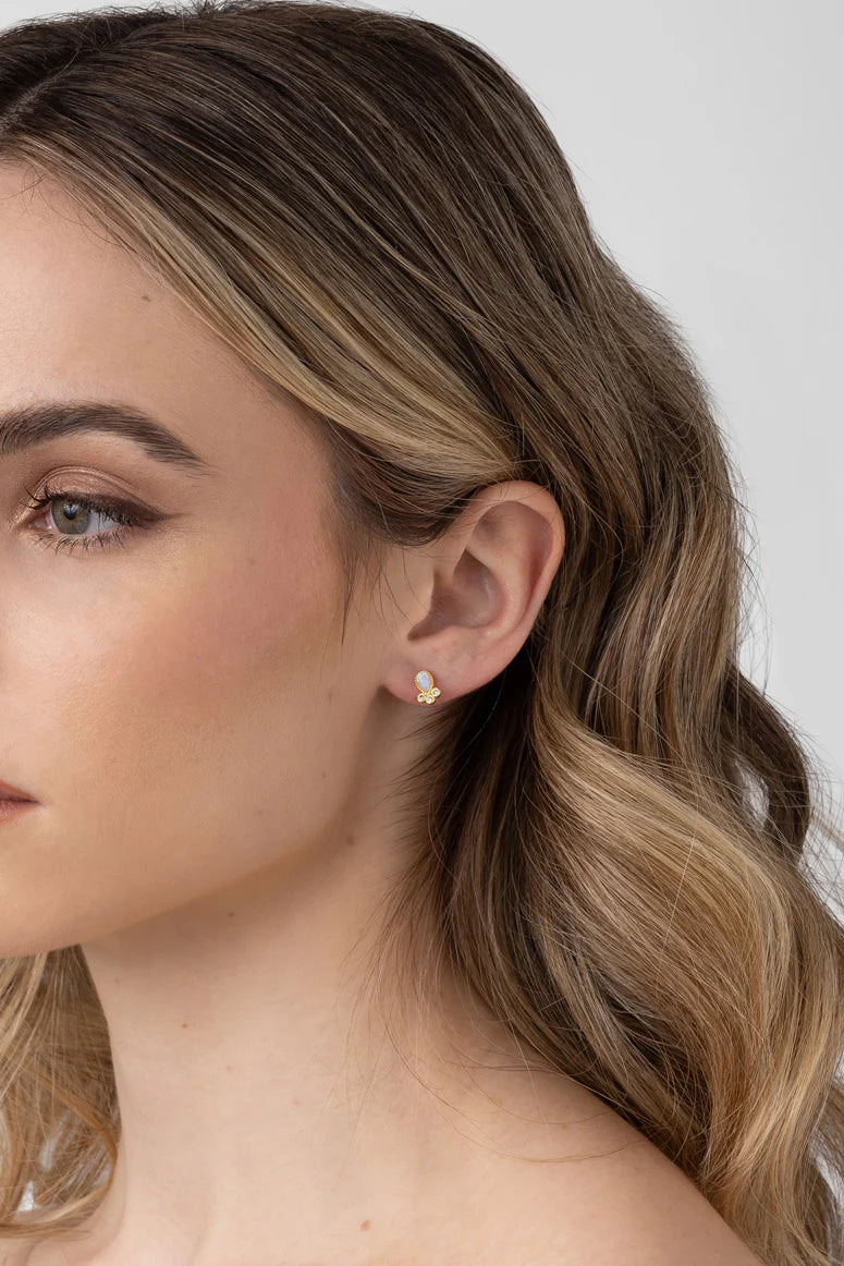 LIBERTE : Lucy Gold Pink - Earring
