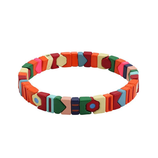 TIGER TREE : Rodeo Multicoloured Tile - Bracelet