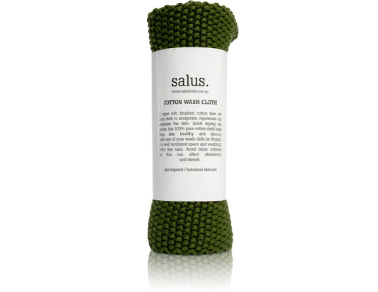 SALUS. : Cotton Wash Cloth - Green