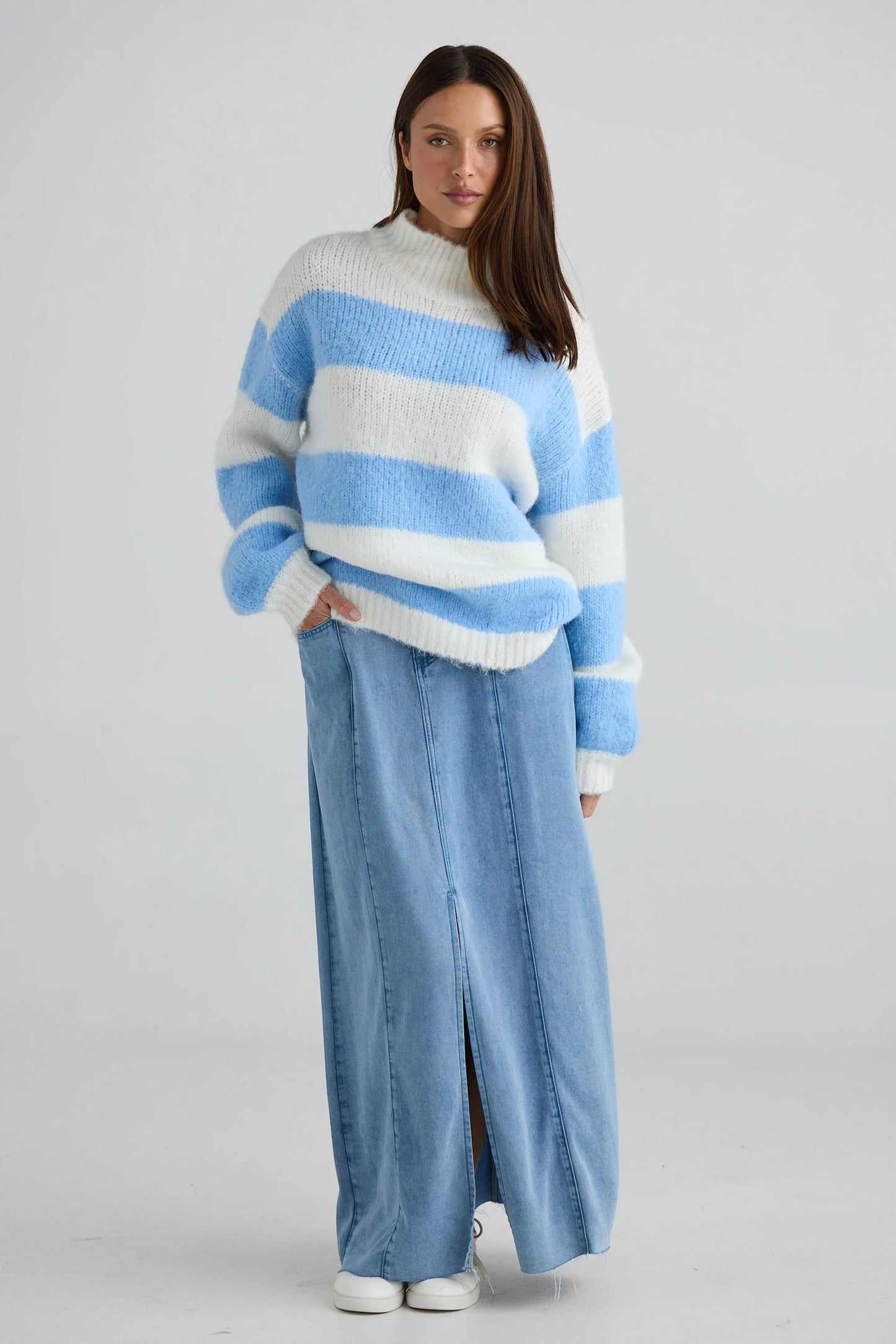 HOLIDAY : Island Blue Stripe - Knit