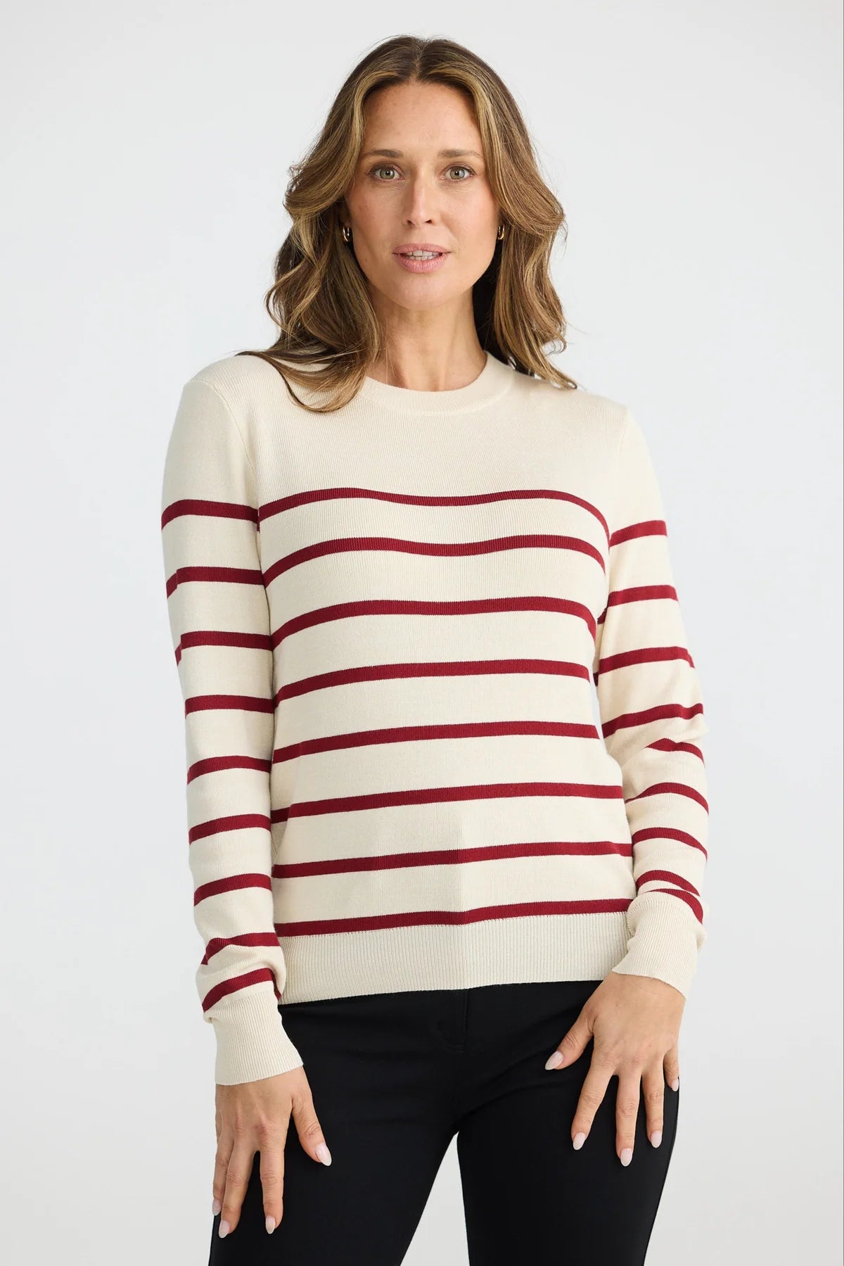 BRAVE+TRUE : Oatmeal W Berry Cleo - Knit