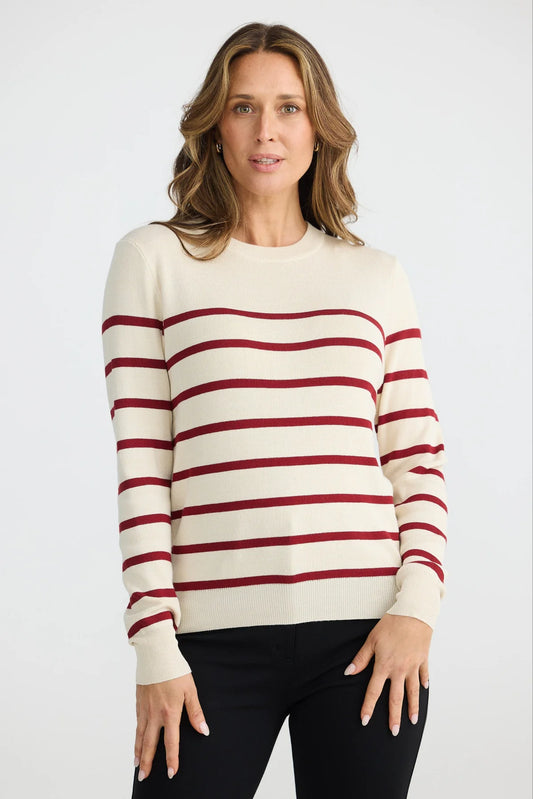 BRAVE+TRUE : Oatmeal W Berry Cleo - Knit