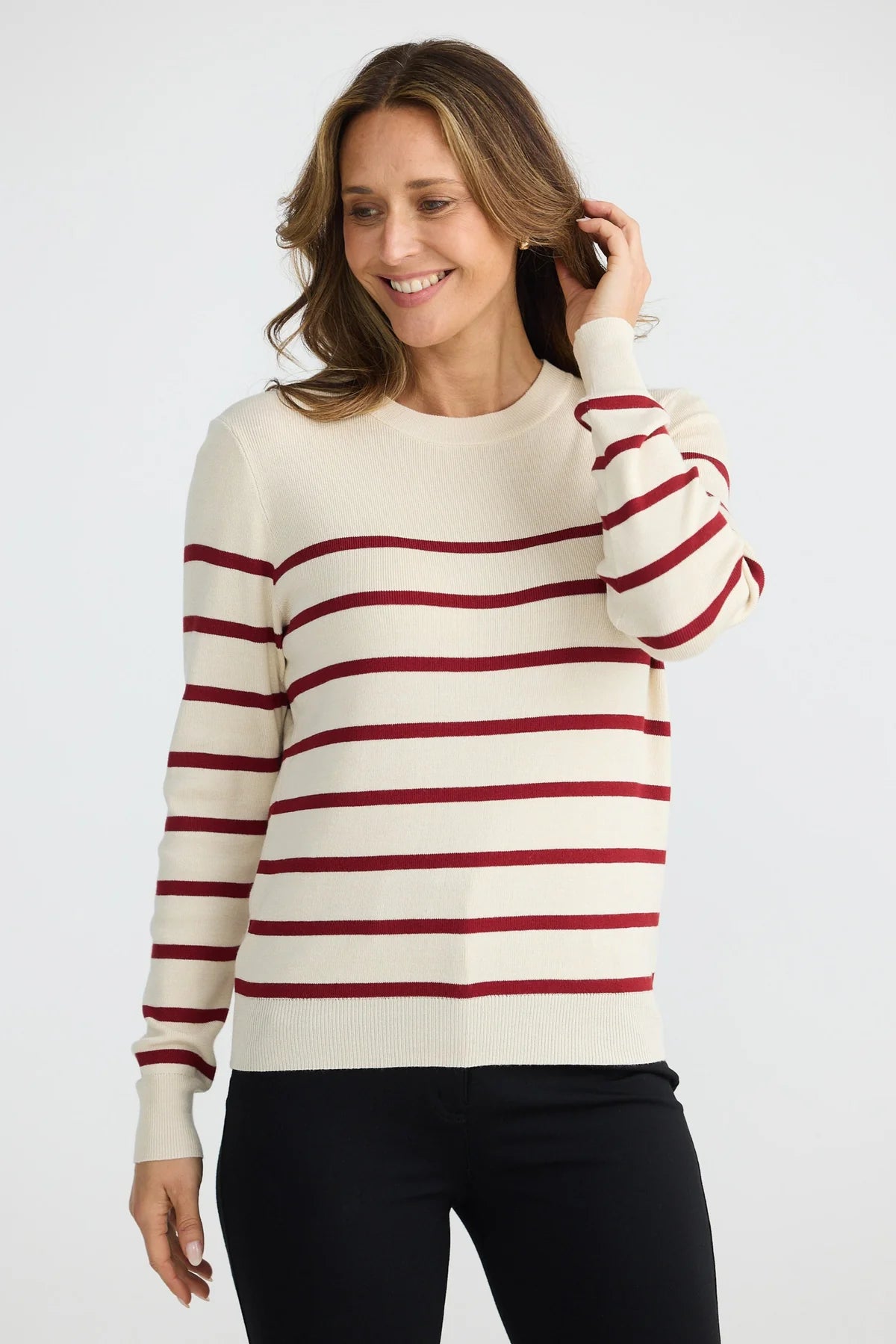BRAVE+TRUE : Oatmeal W Berry Cleo - Knit