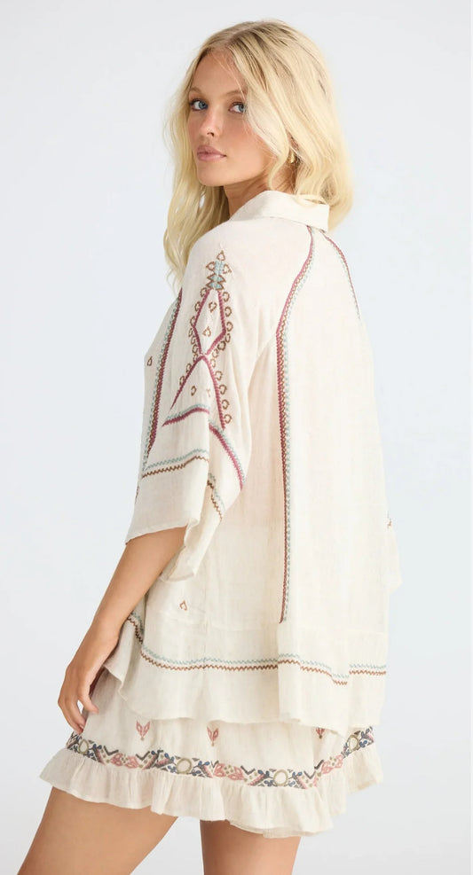 TALISMAN - Ithika Shirt - Light Natural