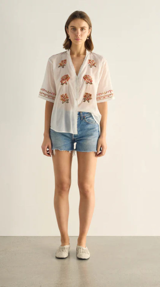 AUGUSTE THE LABEL - Vesper Embroidered Blouse