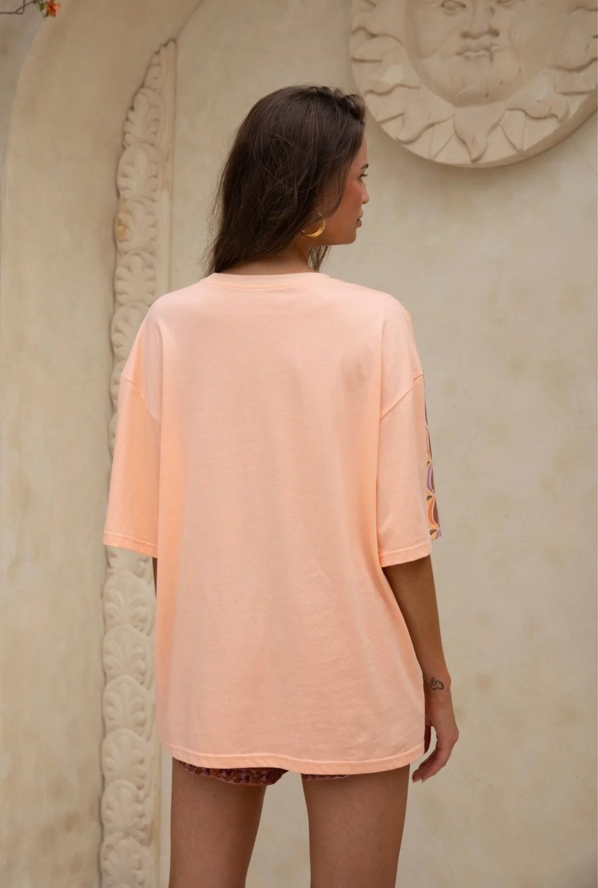 NINE LIVES BAZAAR - Rainbow Chaser Tee - Peachy