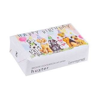 HUXTER : 'Dog Happy Birthday - Time to-Pawty’ - Wrapped Soap