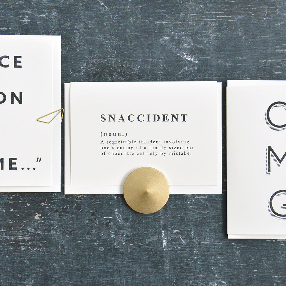 GREETING CARD : Snaccident - Greeting Card