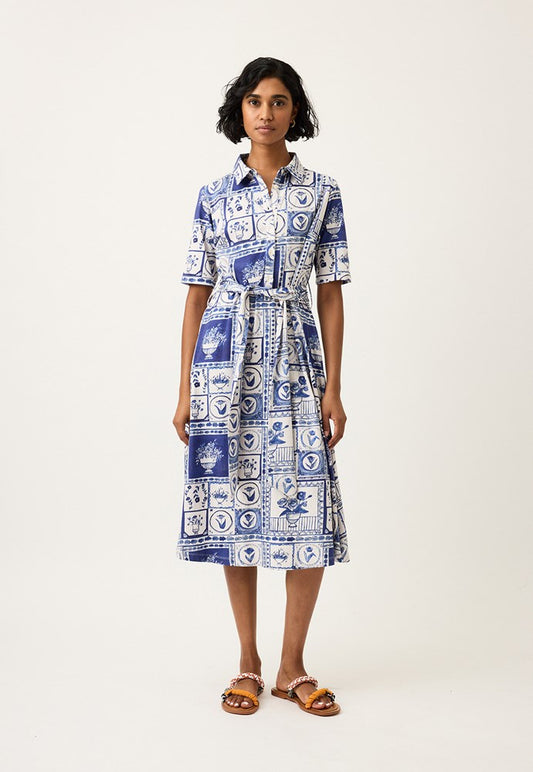 NANCYBIRD: Vera Short Sleeve Lyon Tile - Dress