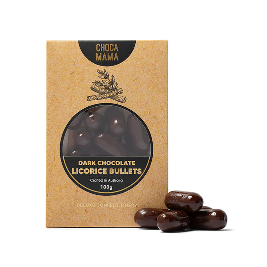 CHOCAMAMA : Dark Chocolate Licorice Bullets