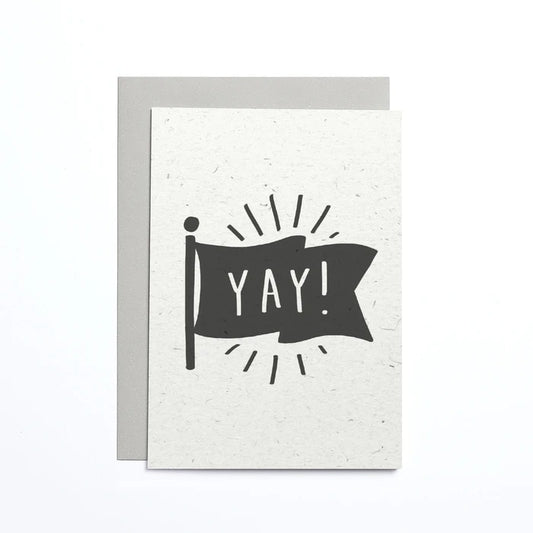 GREETING CARD : Yay! Flag - Greeting Card