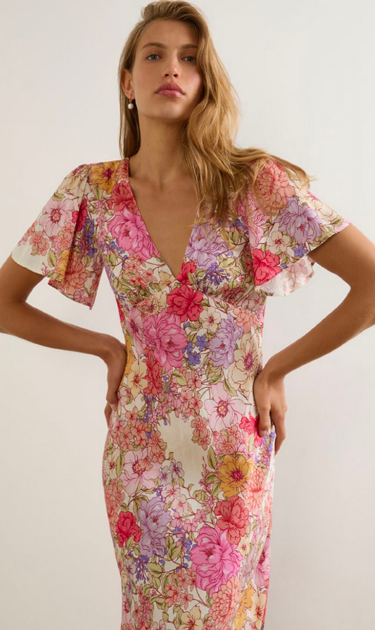 AUGUSTE THE LABEL : CALAIS MIDI FLORAL - DRESS