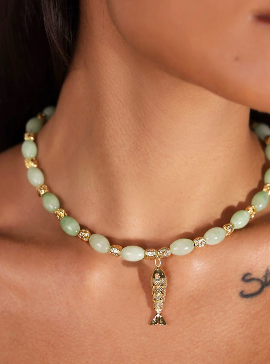 INDIGO & WOLFE : GOIA Jade - Necklace