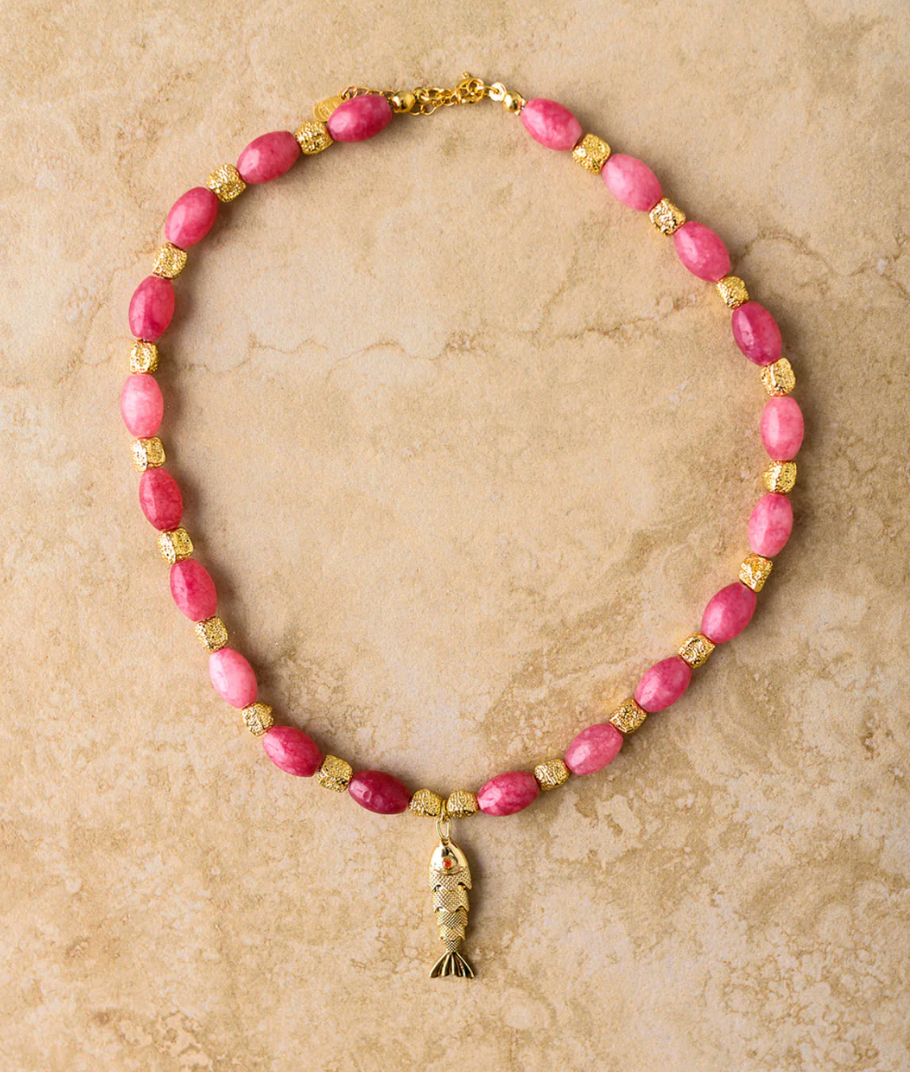 INDIGO & WOLFE : GOIA Pink - Necklace