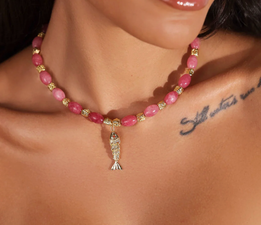 INDIGO & WOLFE : GOIA Pink - Necklace