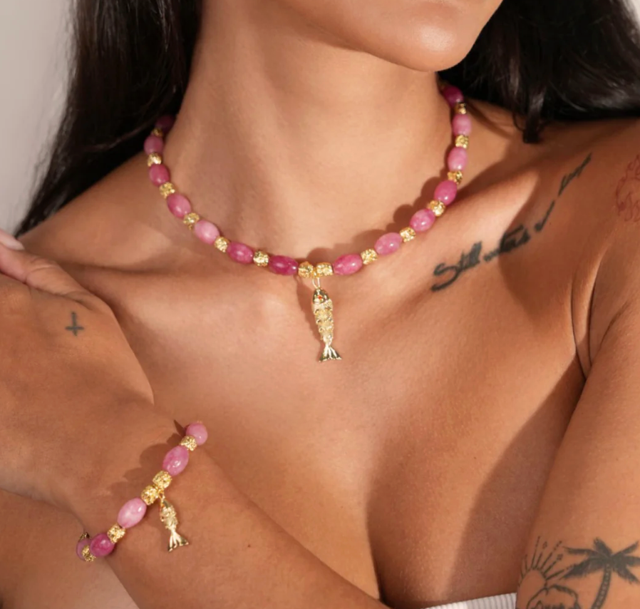 INDIGO & WOLFE : GOIA Pink - Necklace