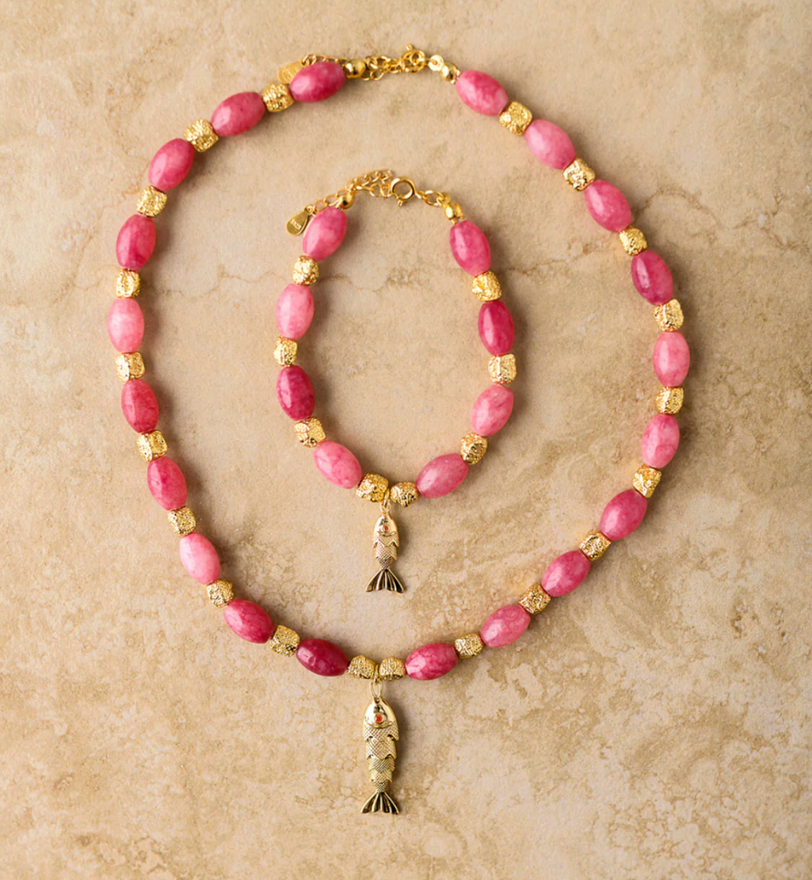 INDIGO & WOLFE : GOIA Pink - Necklace