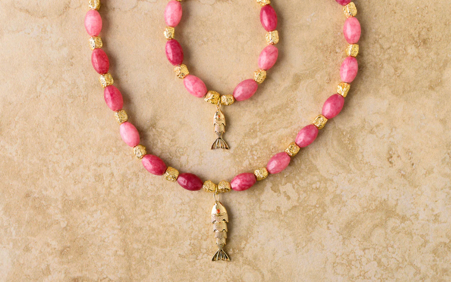 INDIGO & WOLFE : GOIA Pink - Necklace