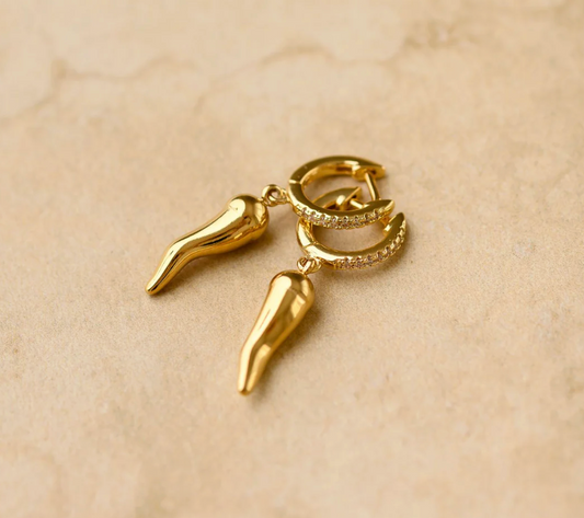 INDIGO & WOLFE : ORO Chilli Gold - Earrings