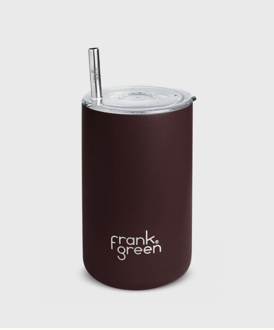 FRANK GREEN - Iced Coffee Cup with Straw - Chocolate
