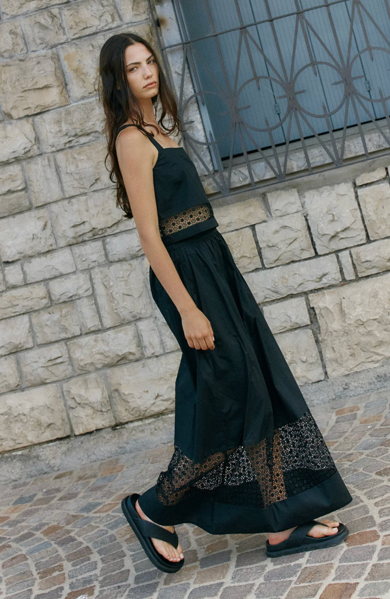 SASS - Nixie Lace Skirt - Black