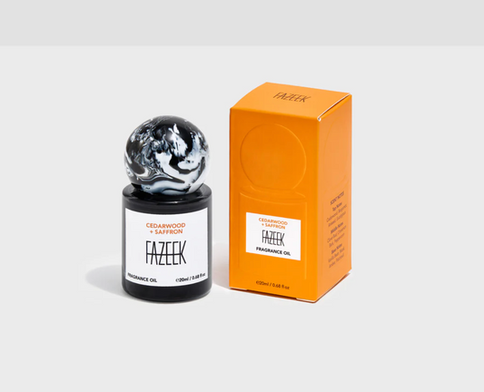 FAZEEK - Fragrance Oil - CEDARWOOD + SAFFRON