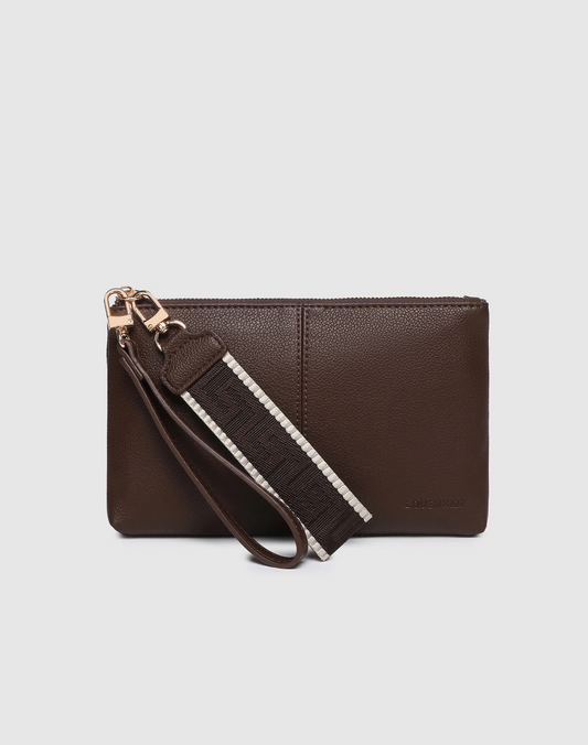 LOUENHIDE -Mimi Clutch - Chocolate
