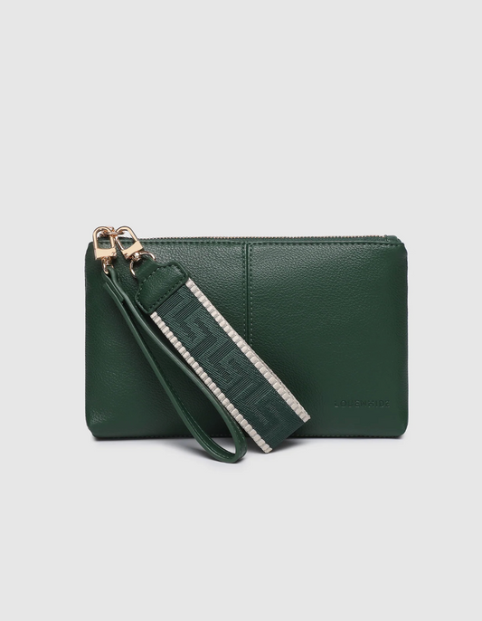 LOUENHIDE - Mimi Clutch - Forest Green