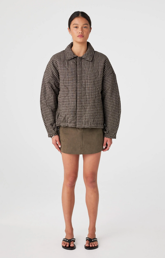 ARCAA - Matteo Jacket - Espresso Check