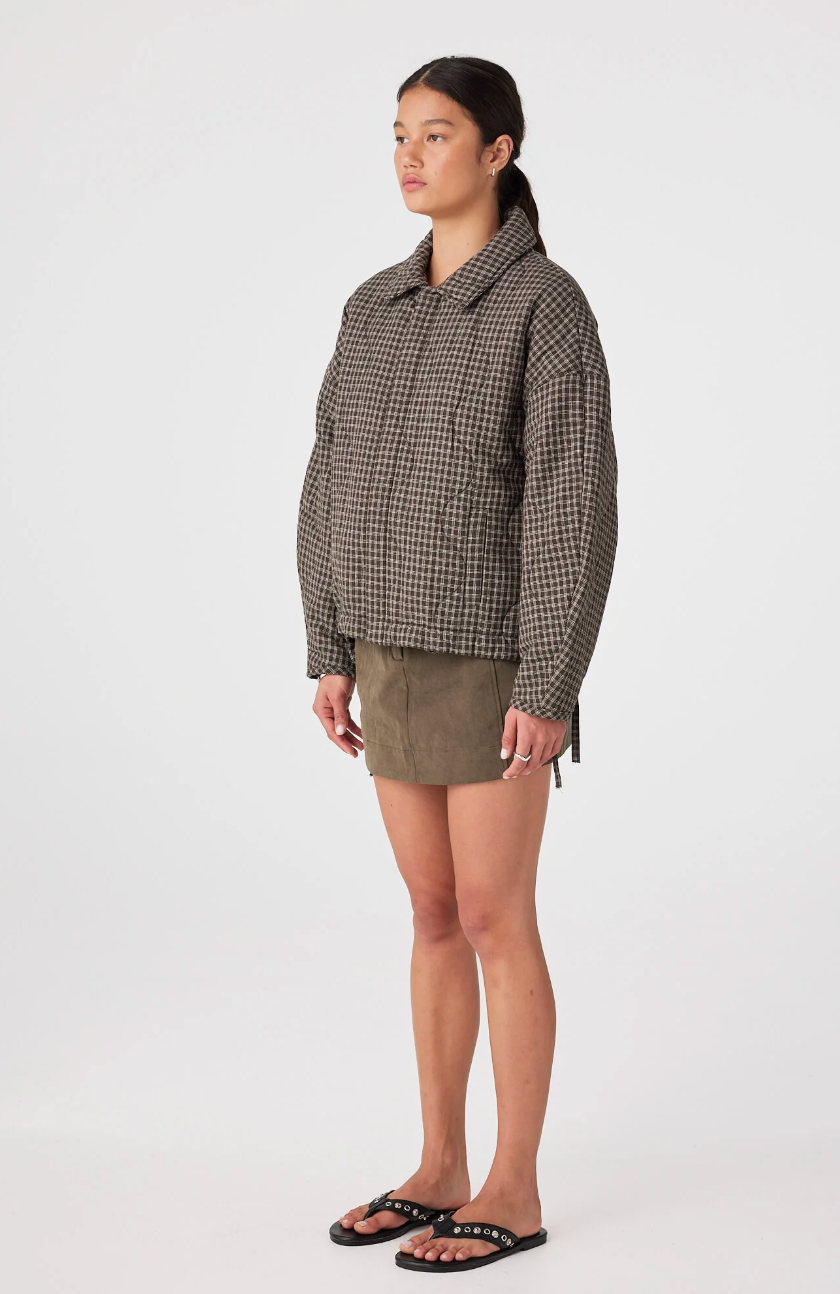 ARCAA - Matteo Jacket - Espresso Check