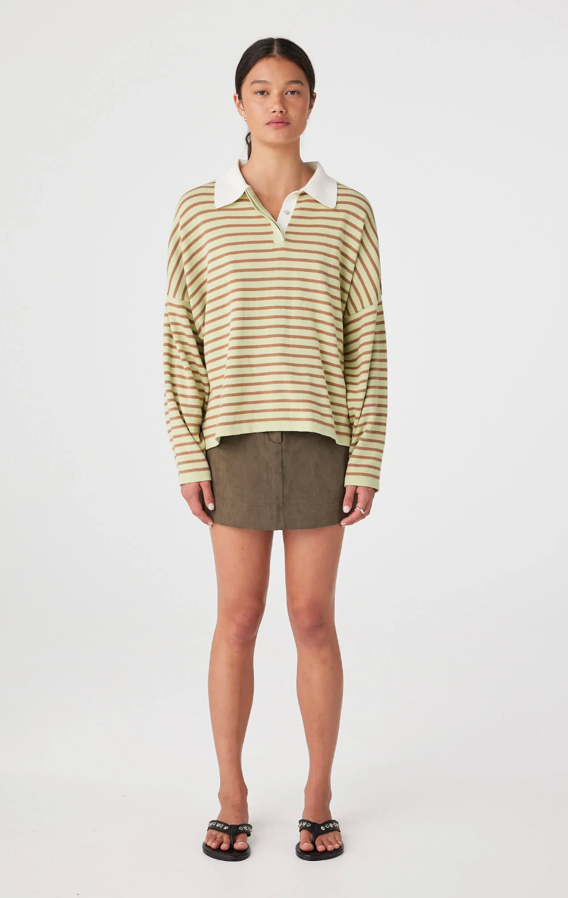 ARCAA - Rayne Knit Jersey - Celery & Pecan