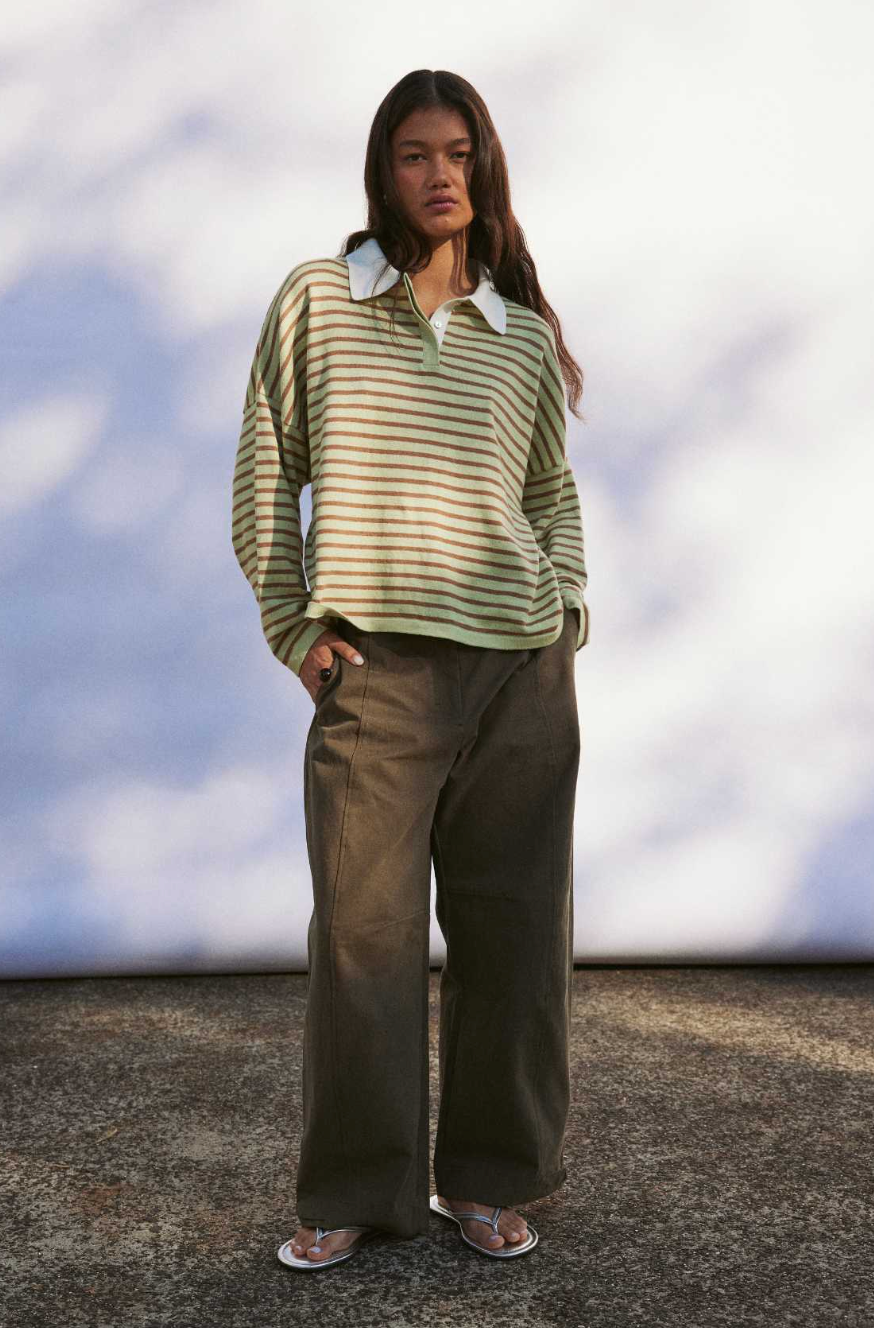 ARCAA - Rayne Knit Jersey - Celery & Pecan