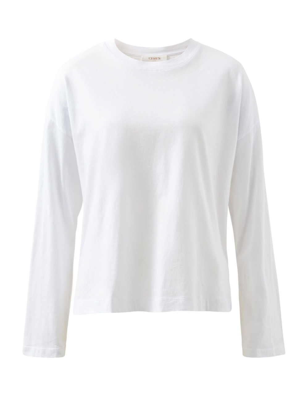CERES LIFE - Scout Slouchy Long Sleeve Tee - White