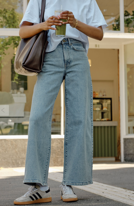 CERES LIFE - Evie Wide Leg Jean - Midnight Vintage Blue