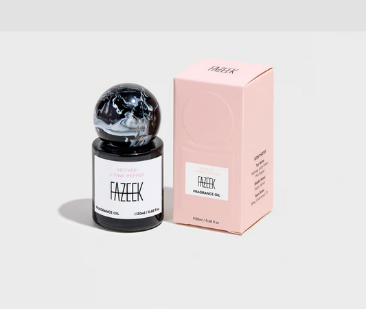 FAZEEK - FRAGRANCE OIL - VETIVER + PINK PEPPER