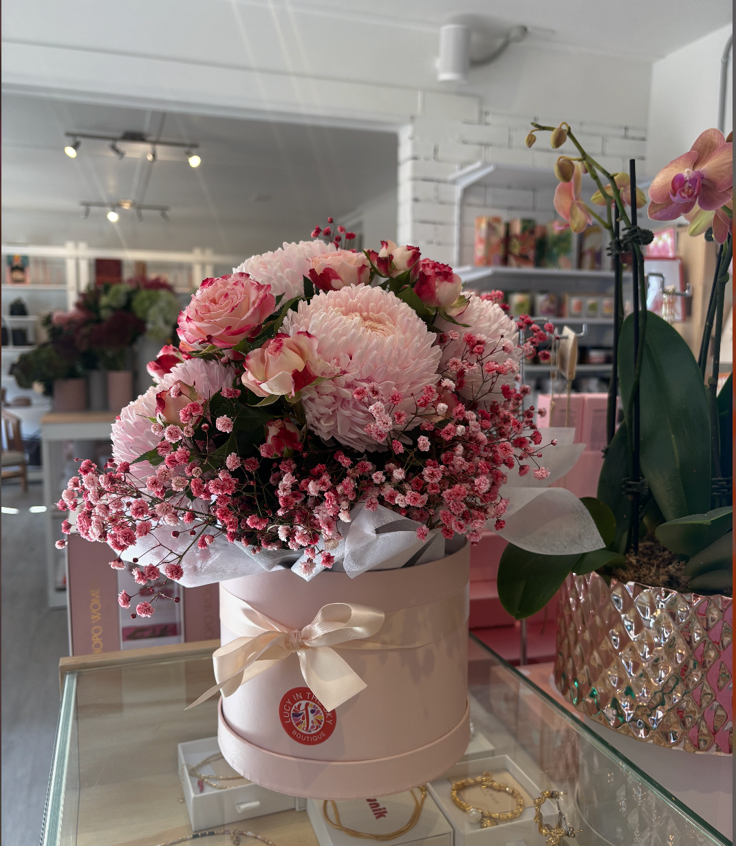 Floral Hug Box Arrangement