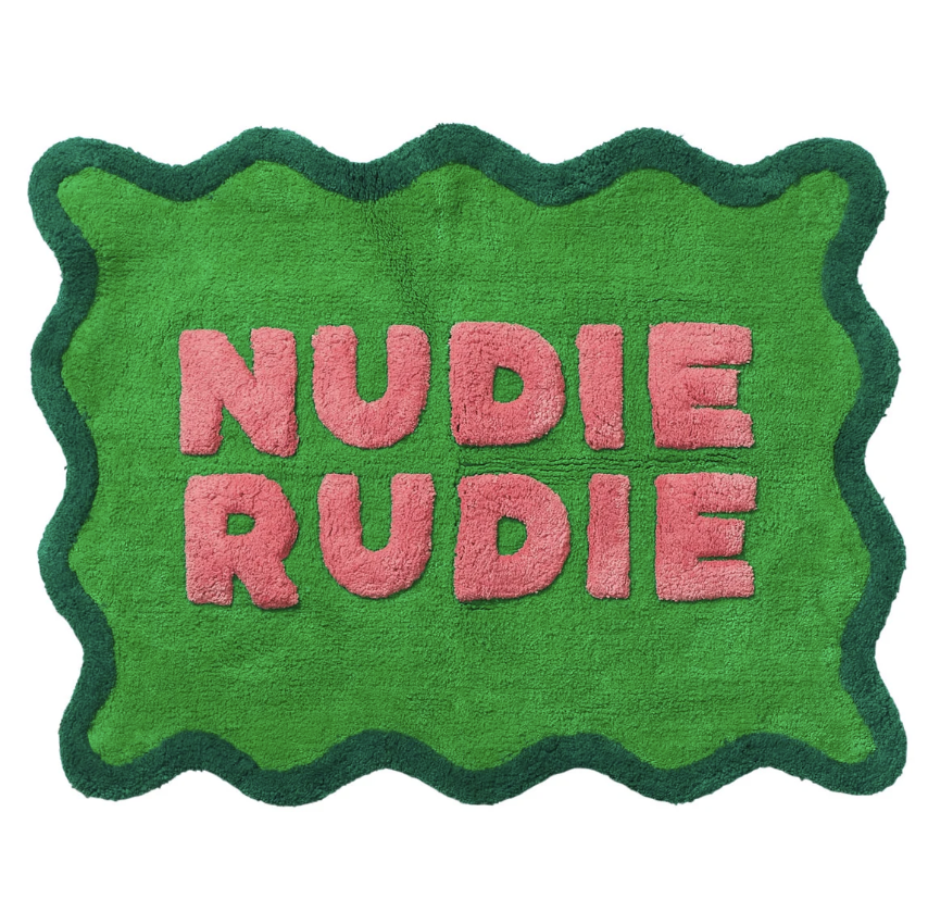 SAGE + CLARE : Amalie Nudie Bath Mat - Spring Green